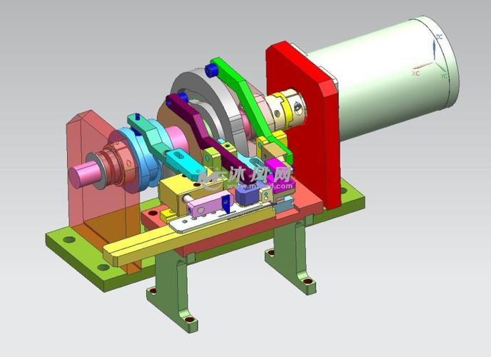 凸轮机构用于电子连接器生产 - 电子产品制造设备图纸 - 沐风网